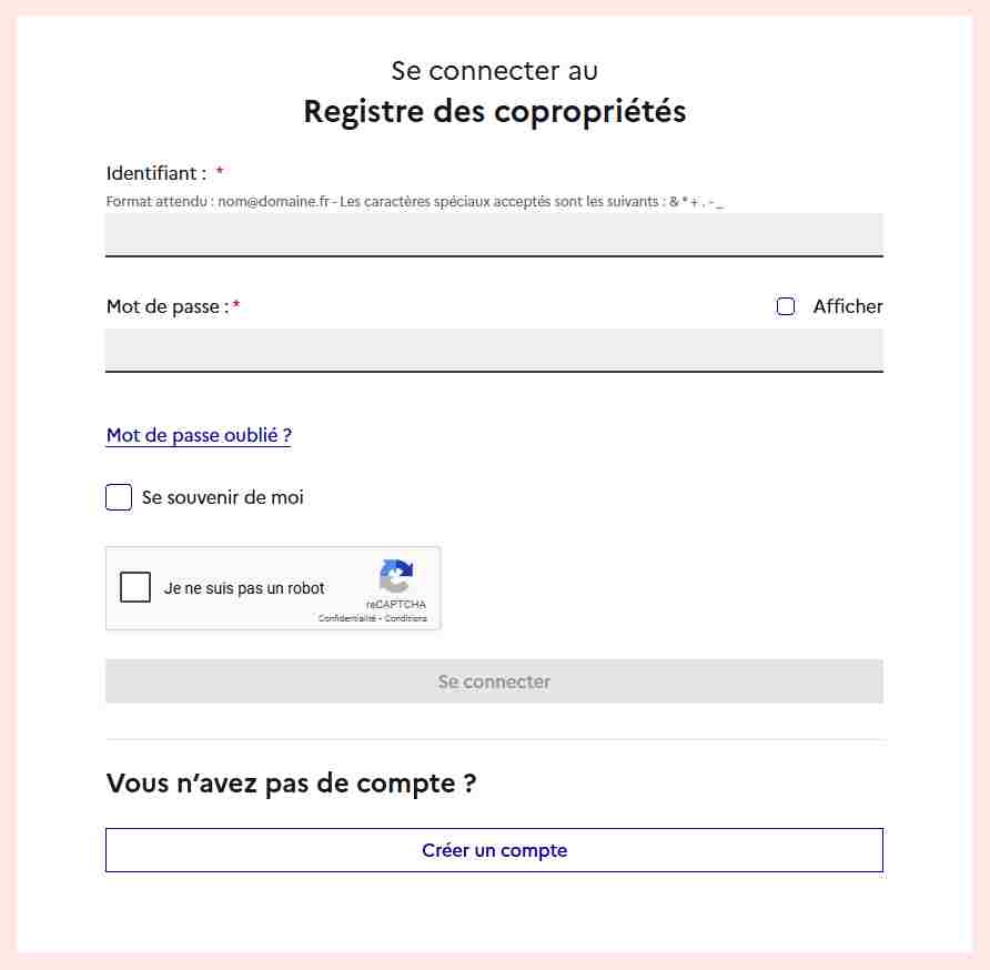 Registre des copropriétés