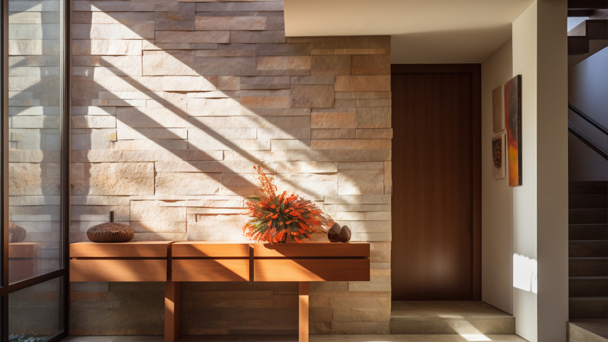 habillement mur imitant la pierre pour une decoration nature